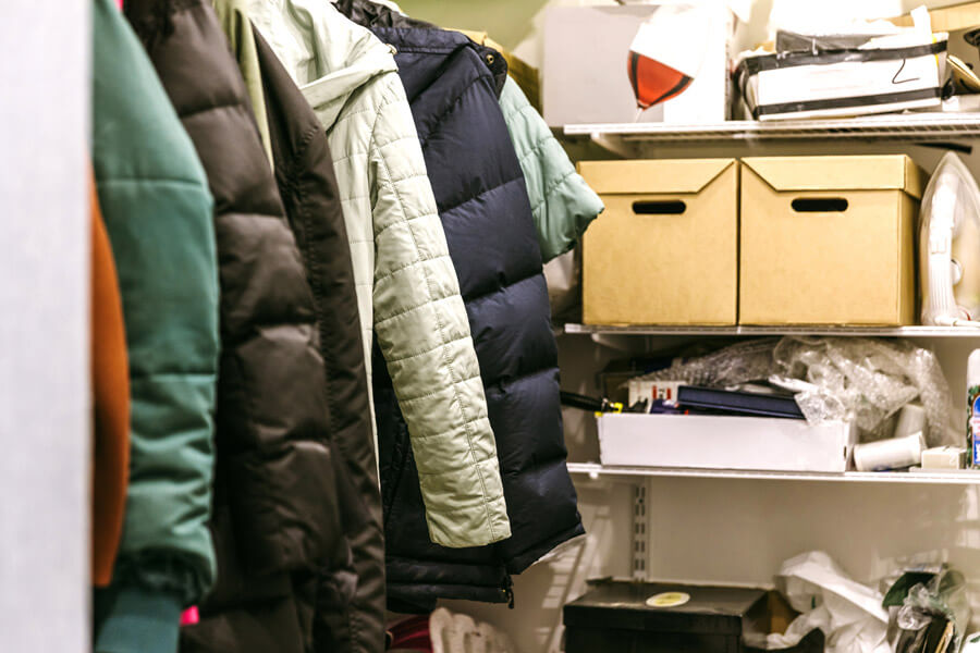 messy closet